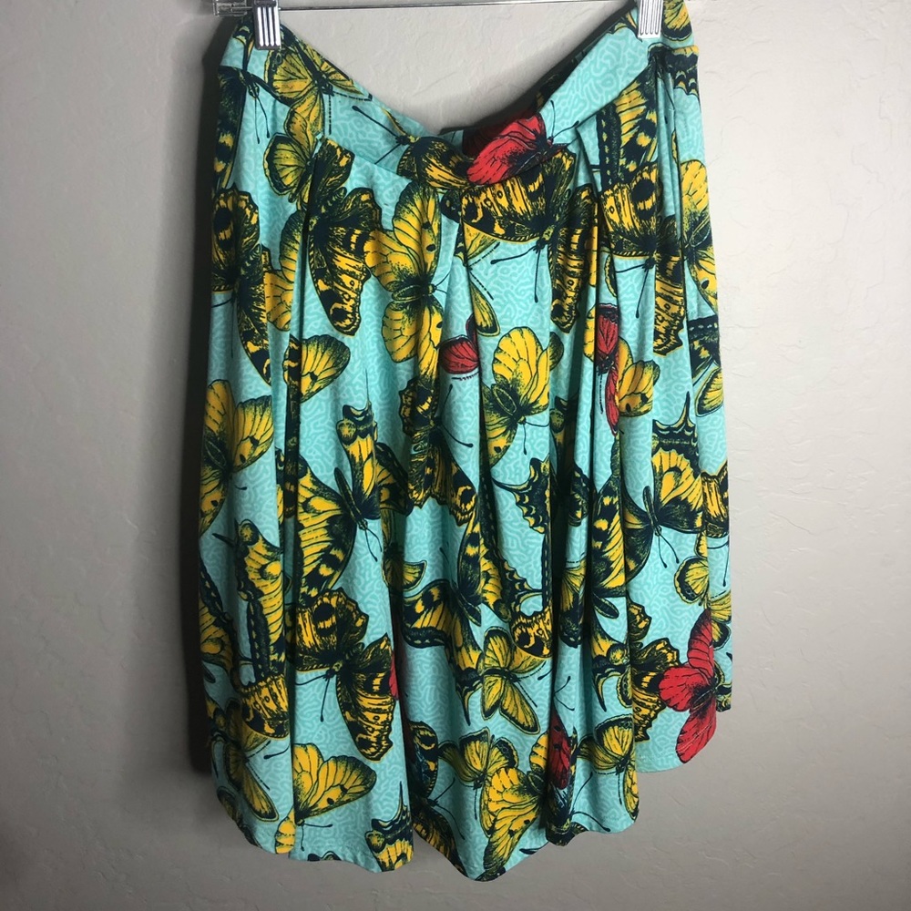 Size L, Cotton Butterfly pleated skirt